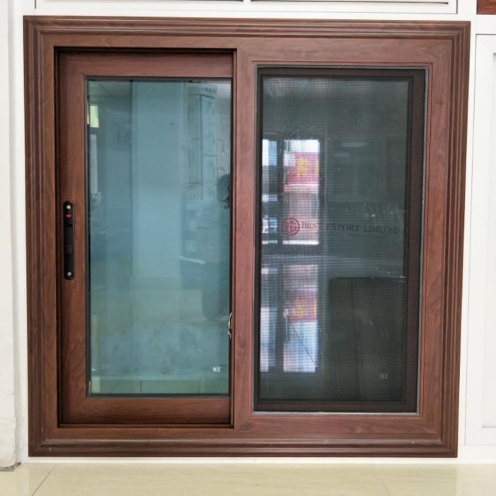 Aluminium Sliding Window Wood Effect